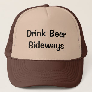 Drink Beer Sideways Trucker Pet
