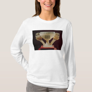 Drink beker in de vorm van een halfgeopende lotus t-shirt