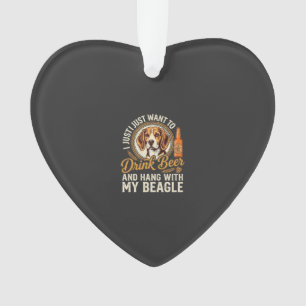 Drink Bier Beagle Hond Ambachtelijk Ale Fles Hoppe Ornament