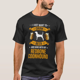 Drink bier en hangen met mijn sequoienhond t-shirt