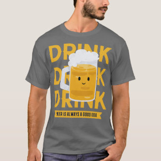 Drink bier t-shirt