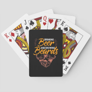 Drink bieren en kweeklassen pokerkaarten