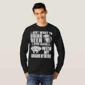 Drink Bierhanger Met Labrador Retriever Dog T-shirt (Voorkant volledig)