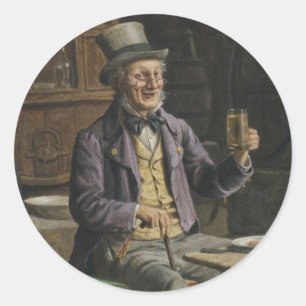 Drink bietenverf ronde sticker