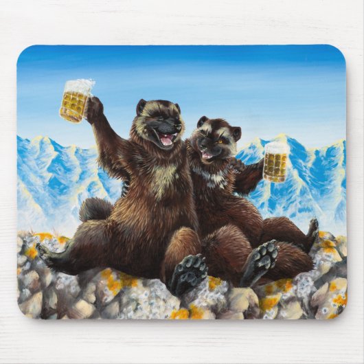 "Drink Buds" Mousepad Muismat (Voorkant)