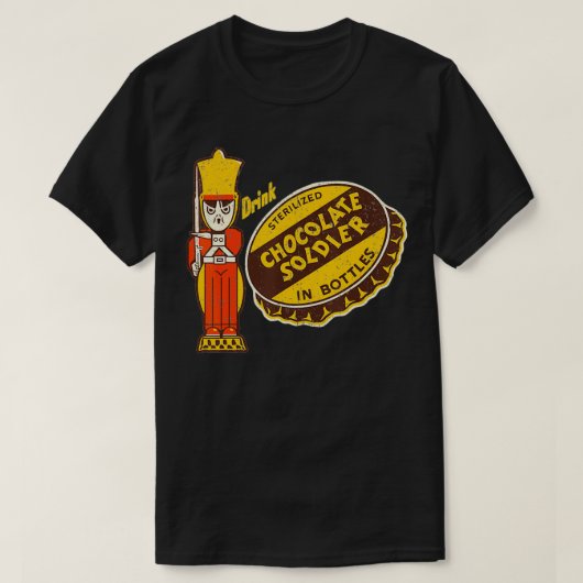  Drink Chocolate Soldaat T-shirt (Design voorkant)