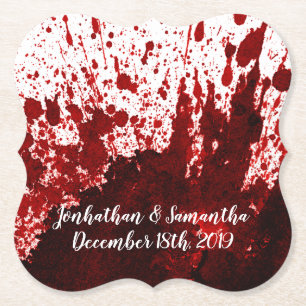 Drink Coasters Bloed Splatter Vampier Gothic Horro Kartonnen Onderzetters