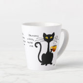 Drink Coffee Feline Fine - 12 oz. Latte Mok (Rechterhoek)