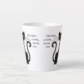 Drink Coffee Feline Fine - 12 oz. Latte Mok (Voorkant)