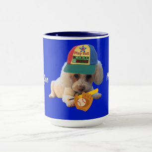 Drink Coffee Play Ball Poodle Mok
