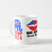 Drink Coffee, Support Trump 2024! Koffiemok (Voorkant links)