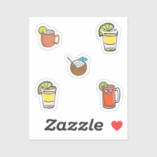 Drink collectie sticker (Vel)
