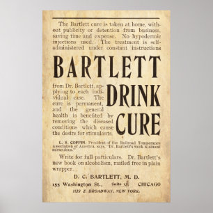  Drink Cure Ad vanaf 1899 Poster