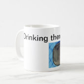 Drink dan Dinking Quote Koffiemok (Voorkant links)