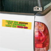 Drink de koffie bumpersticker (Op Truck)