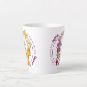 Drink de koffie, doe het ding latte mok (Voorkant)