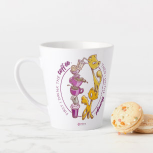 Drink de koffie, doe het ding latte mok