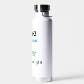 Drink deze alledaagse inscriptie Lucky Waterfles (Links)