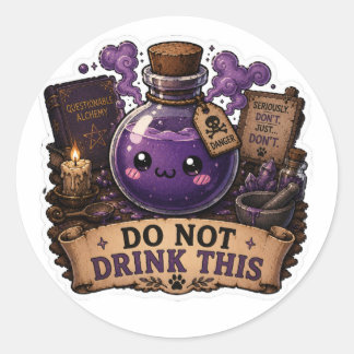 Drink Deze Grappige Fantasiebrouwsel Sticker Niet