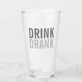 Drink Drank dronken | Grappig Glas (Voorkant)