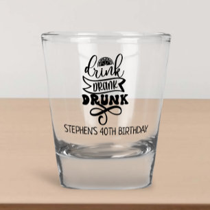 Drink Drank Drunk Verjaardagsfeest Favor Feestvier Shot Glas