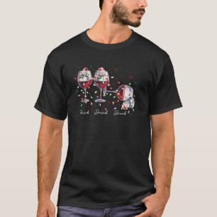 Drink Drank Kerstmis Dronken Grappige Sneeuwman Wi T-shirt