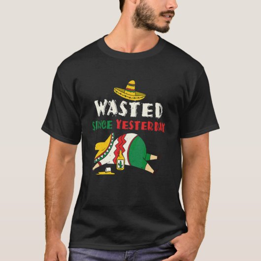 Drink Drink afval Gisteren Mexicaanse Happy Cinco  T-shirt (Voorkant)