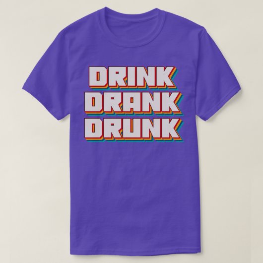 DRINK DRINK DRINK 1 T-SHIRT (Design voorkant)