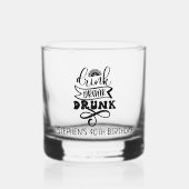 Drink Drink Drink Verjaardag Bachelor Whiskey Whisky Glas (Voorkant)