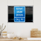 Drink drivers melden poster (Keuken)