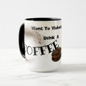 Drink een koffie mok (Voorkant links)