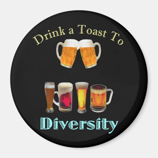Drink een Toast aan Diversiteit Magneet (Voorkant)