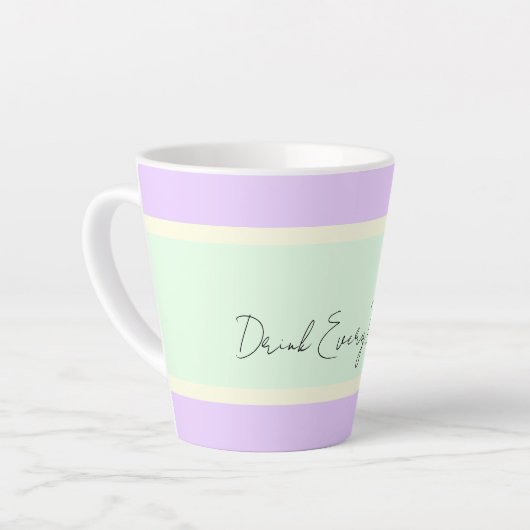 Drink elke Drop Latte Mok (Linkerhoek)