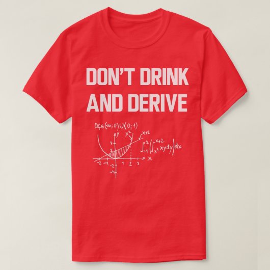 Drink en afleiden t-shirt (Design voorkant)