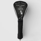 Drink en drijf geen Humor Golf Head-Hoesje Golfheadcover (Voorkant)