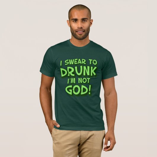 Drink en samengeperst t-shirt (Voorkant volledig)