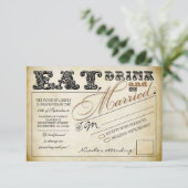 drink eten en trouwen RSVP (Staand voorkant)