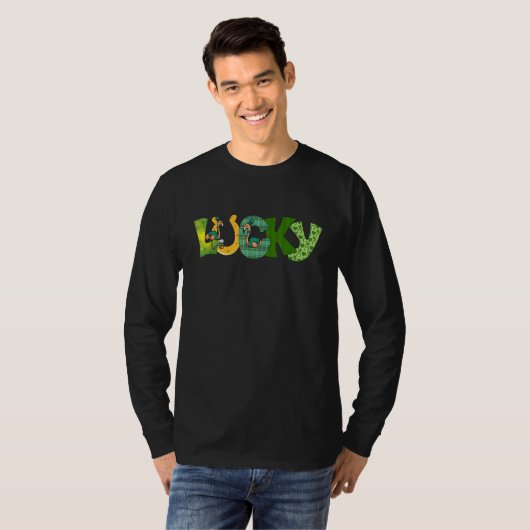 Drink Flamingo St Patricks Day Flamingo Beer Lu T-shirt (Voorkant volledig)