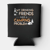 Drink Friends Camping Problem Lover Blikjeskoeler (Voorkant)