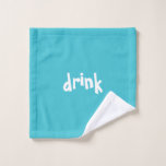"drink" Funny Fun Quirky<br><div class="desc">"drink" drôle, amusant, décalé, lumineux, mignon, heureux, design minimal. Dans une couleur bleu vif, il fait partie d'une série de manger, boire, jouer, baver dans la collection de bonbons à rayures avec une police amusante qui est centré. Customise-Le ! Personnalisez-le ! Faites-en le "Fru" parfait ! Mélanger et correspondre avec...</div>