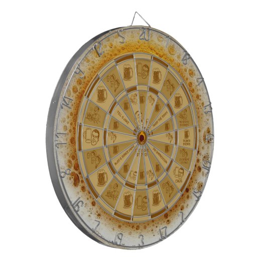 DRINK GAME BEER BUBBLES DARTBOARD DARTBORD (Voorkant Links)