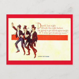 Drink gisteravond... 1909  briefkaart