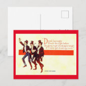 Drink gisteravond... 1909 briefkaart (Voorkant / Achterkant)