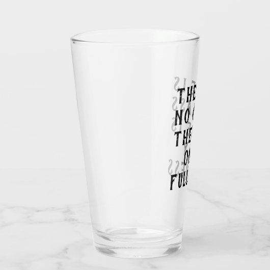 Drink glas/trommel - glas van volledigheid (Rechts)