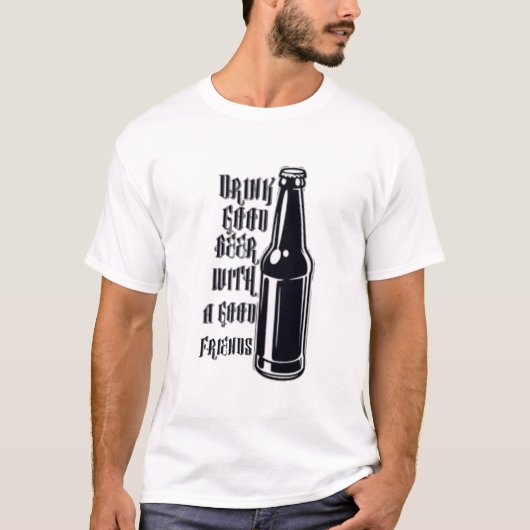 Drink goed bier t-shirt (Voorkant)