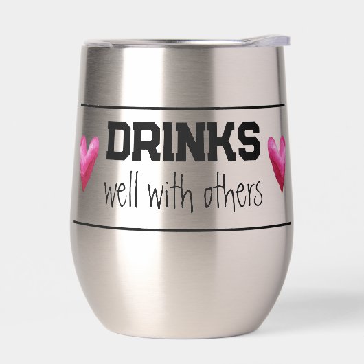 Drink goed met anderen thermische wijntuimelaar (Links)