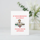 drink grap briefkaart (Staand voorkant)