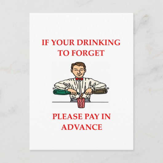 drink grap briefkaart (Voorkant)
