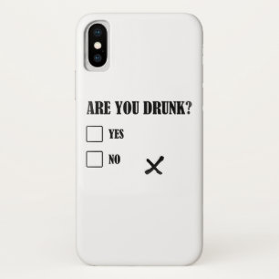 drink grappige tekstberichten illustreren iPhone x hoesje