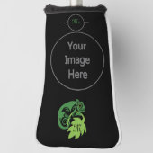 Drink Green Chameleon Lizard springt uit Golfheadcover (Draai 90)